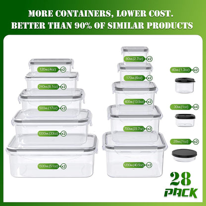 5 Pack Large Fruit Storage Containers for Fridge with Removable Colander | Plastic Food Storage Containers with Lids Airtight-Leak Proof Refrigerator Organizers and Storage of Vegetable
