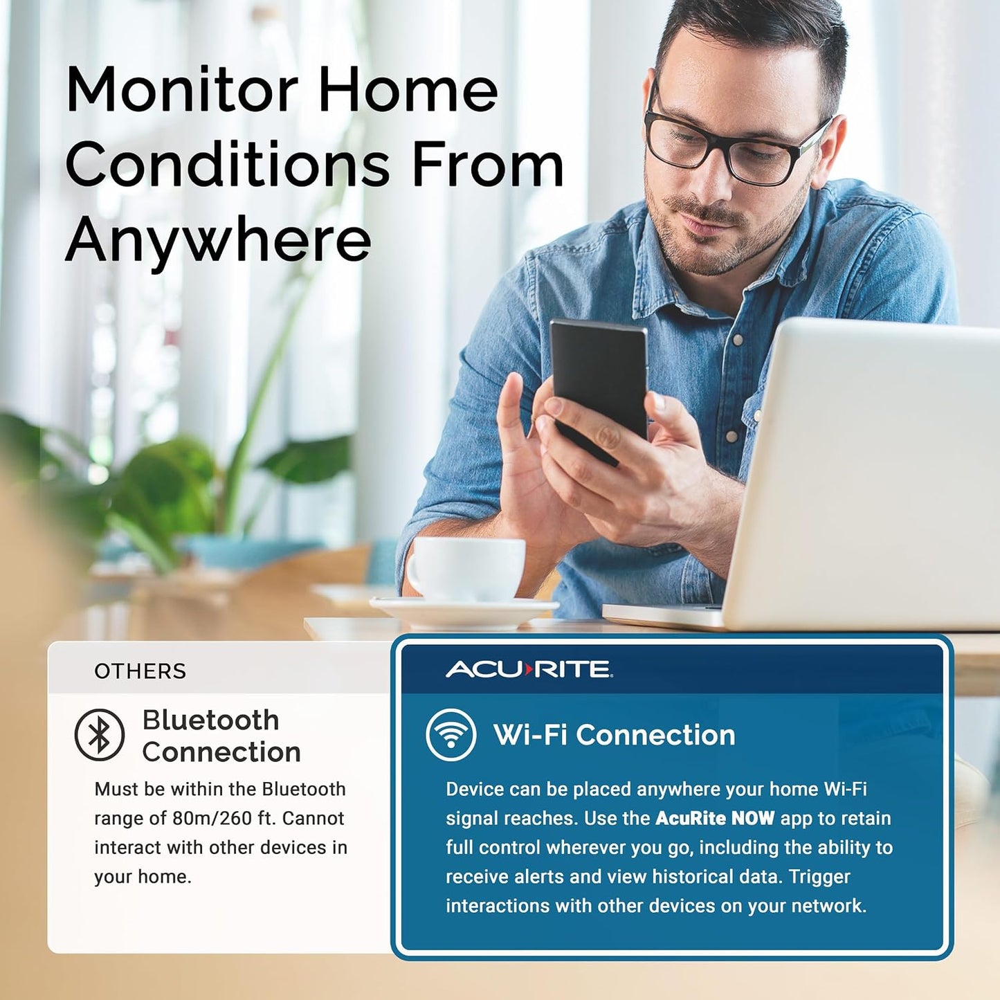 AcuRite Digital Indoor Thermometer and Hygrometer, Classic