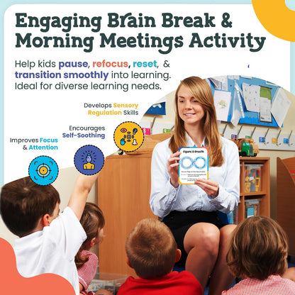 Breathing Cards for Kids, Mindfulness & Calming Corner Kit Must Haves