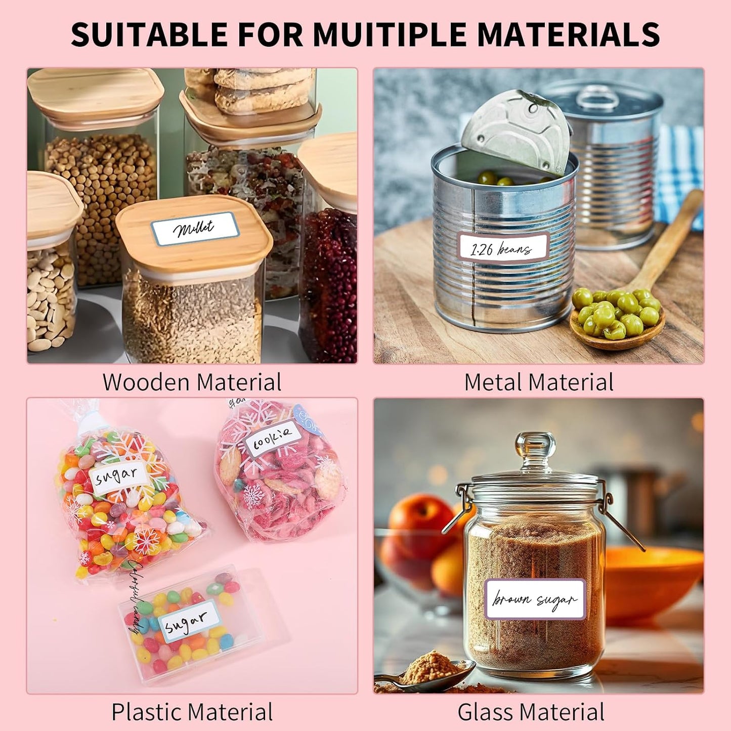 1000 Pcs Removable Freezer Labels 1 x 3 Inch, 10 Colors | Water And Oil Resistant, Easy To Write, Sticks To Containers, Ideal For Food Storage, Classroom, And Organizing