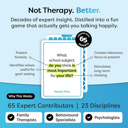 200 Family Conversation Cards for Kids, Teens & Adults - Question Card Game | Fun screen-free connection; dinner, road trip & gifts. Expert-created pack; 4 categories light to deep; Talking Point Cards