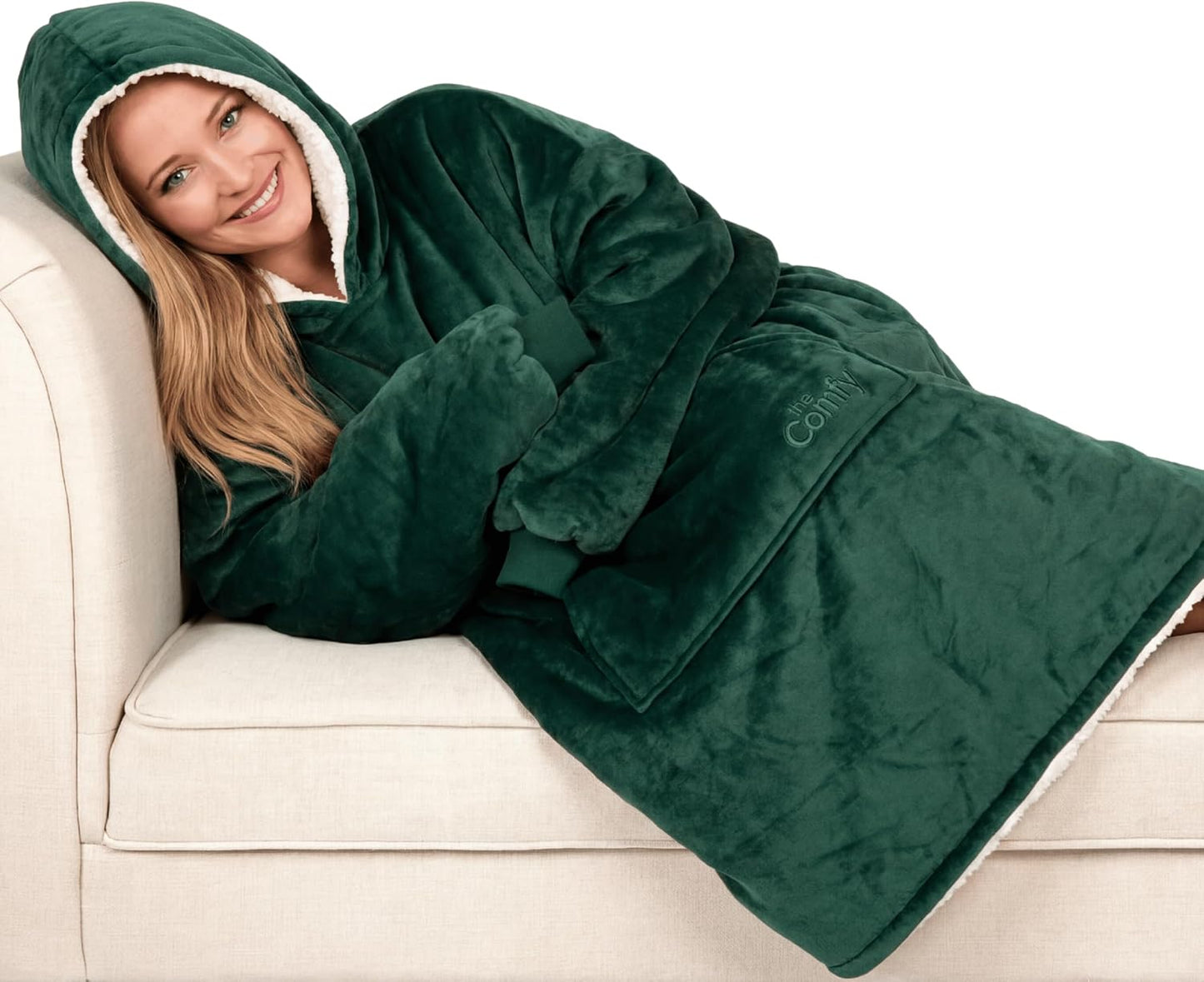 THE COMFY Original | Shark Tank | Patented | Sherpa Wearable Blanket Hoodie