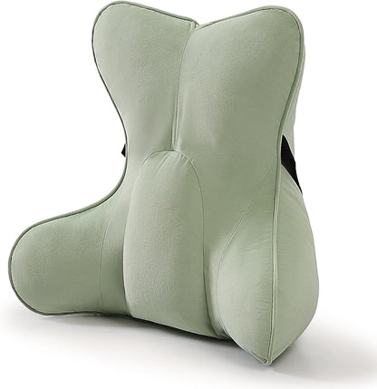 Back Pillow for Couch and Recliner, Lumbar Support Pillow for Sofa Sitting, Back Support Cushion for Office Chair, Ergonomic Back Cushion for Sitting Comfort, Slate Blue