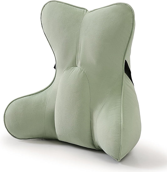 Back Pillow for Couch and Recliner, Lumbar Support Pillow for Sofa Sitting, Back Support Cushion for Office Chair, Ergonomic Back Cushion for Sitting Comfort, Slate Blue