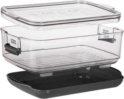 ProKeeper Produce Container, 3-Quart – Stay-Fresh Vent System for Small Peppers and Tomatoes, BPA-Free