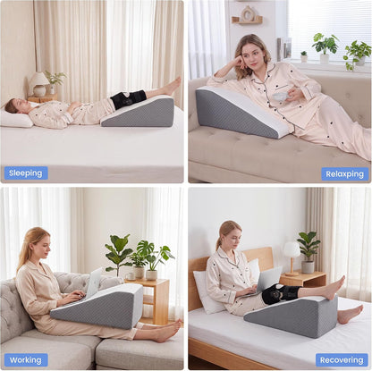 Knee Elevation Pillow Post Surgery Knee Replacement | for Knee Replacement Pillow, Wedge Pillow, Knee Pillow, Leg Elevation Pillow,leg Lift, Knee Surgery Must Haves