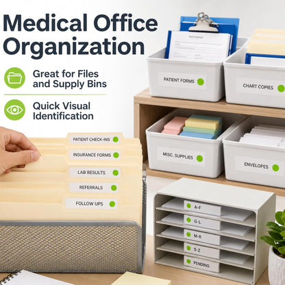 Removable Green Dot Stickers, 1/2 Inch, 1000/Box | Inventory Circle Labels with Removable Adhesive for Offices, Classrooms, Food Service, and Medical Settings. Made in USA