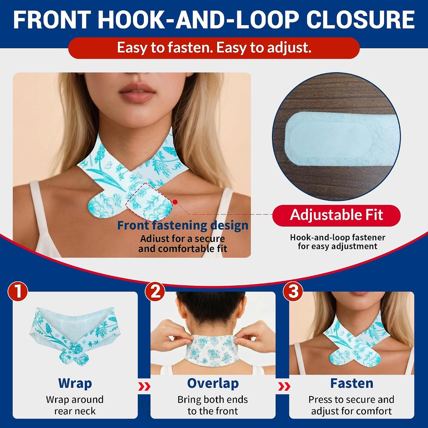 10 Count Neck Heat Wraps for Neck & Shoulder Pain Relief, Air-Activated. | Heat Pads with Herbal Layer, Long-Lasting, Fast-Acting, Muscle & Joint Soothing Patches, No Adhesive on Skin, Drug-Free
