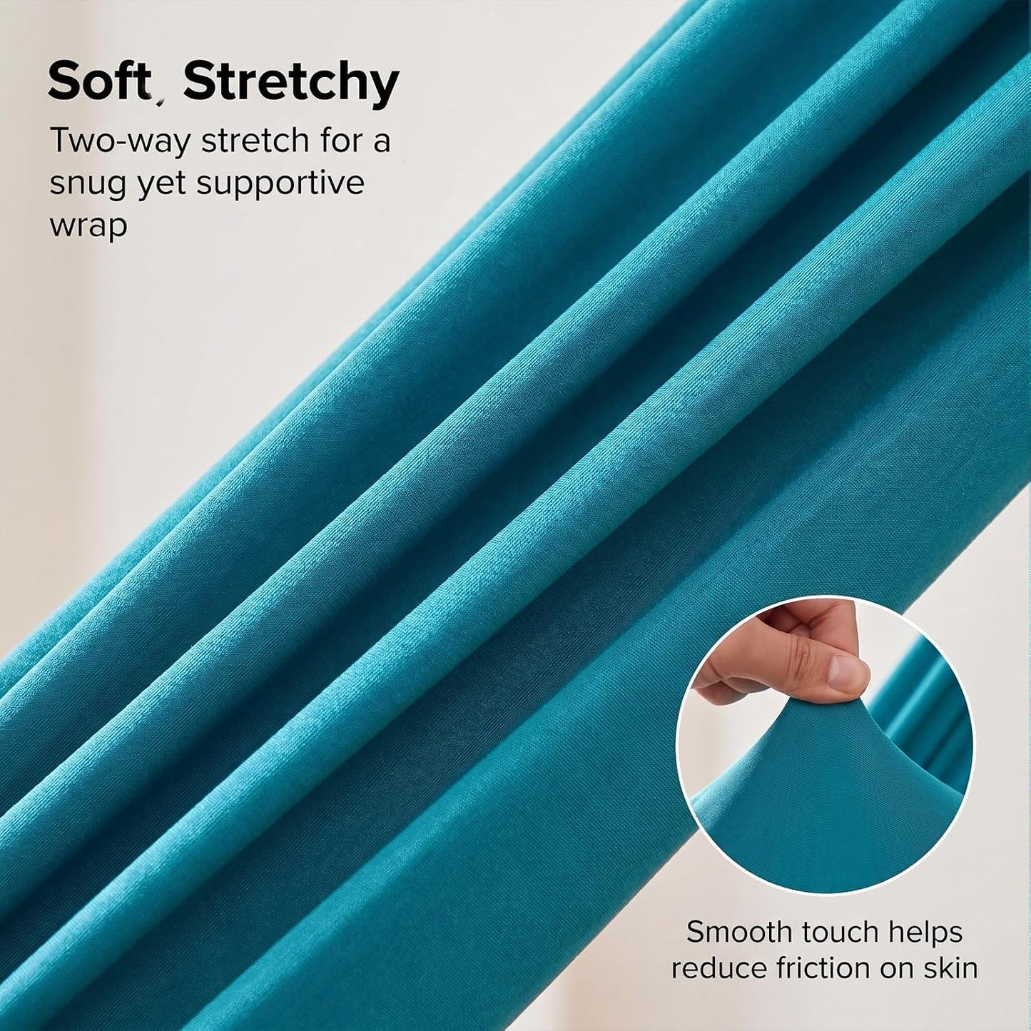 Blue-Green Gradient & Dark Green Aerial Yoga Hammock (400x180 cm / 157"x71"), Soft Silk Swing for Anti-Gravity Yoga, Inversion Therapy, Ideal for Strength, Flexibility Training and Stress Relief