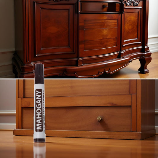 Brown Furniture Repair Wood Cabinet Floor Touch Up Markers Scratch Filler Remover - Mahogany,Wood Polish Care Scratch Covers and Removers