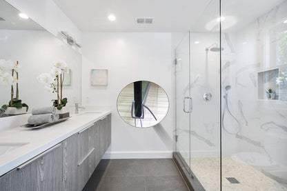 eatelle Shower Door Bottom Seal with Drip Rail for 3/16 (5mm) Thick Glass, 36" Long Sweep - Ultra Clear Polycarbonate