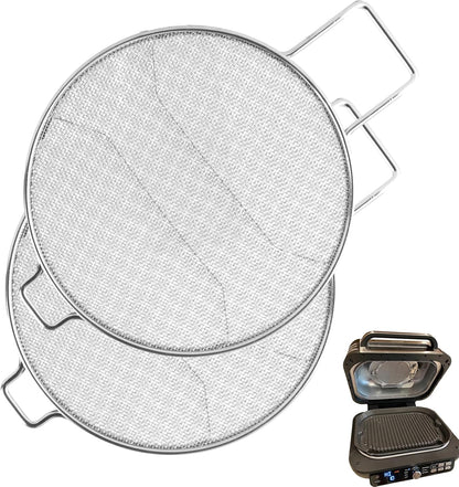 2 Packs Splatter Shield for Ninja IG651 IG600 IG601 Foodi Air Fryer Grill
