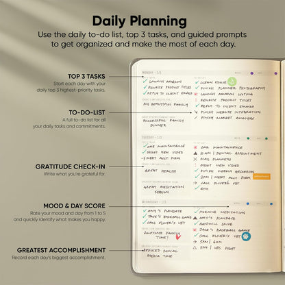 Dated, 2026 Planner, 5.8” x 8.3” - The #1 Productivity Planner to Achieve Your 2026 Goals - Planner 2026-2027 by PRODUCTIVITY STORE (A5, GREY)