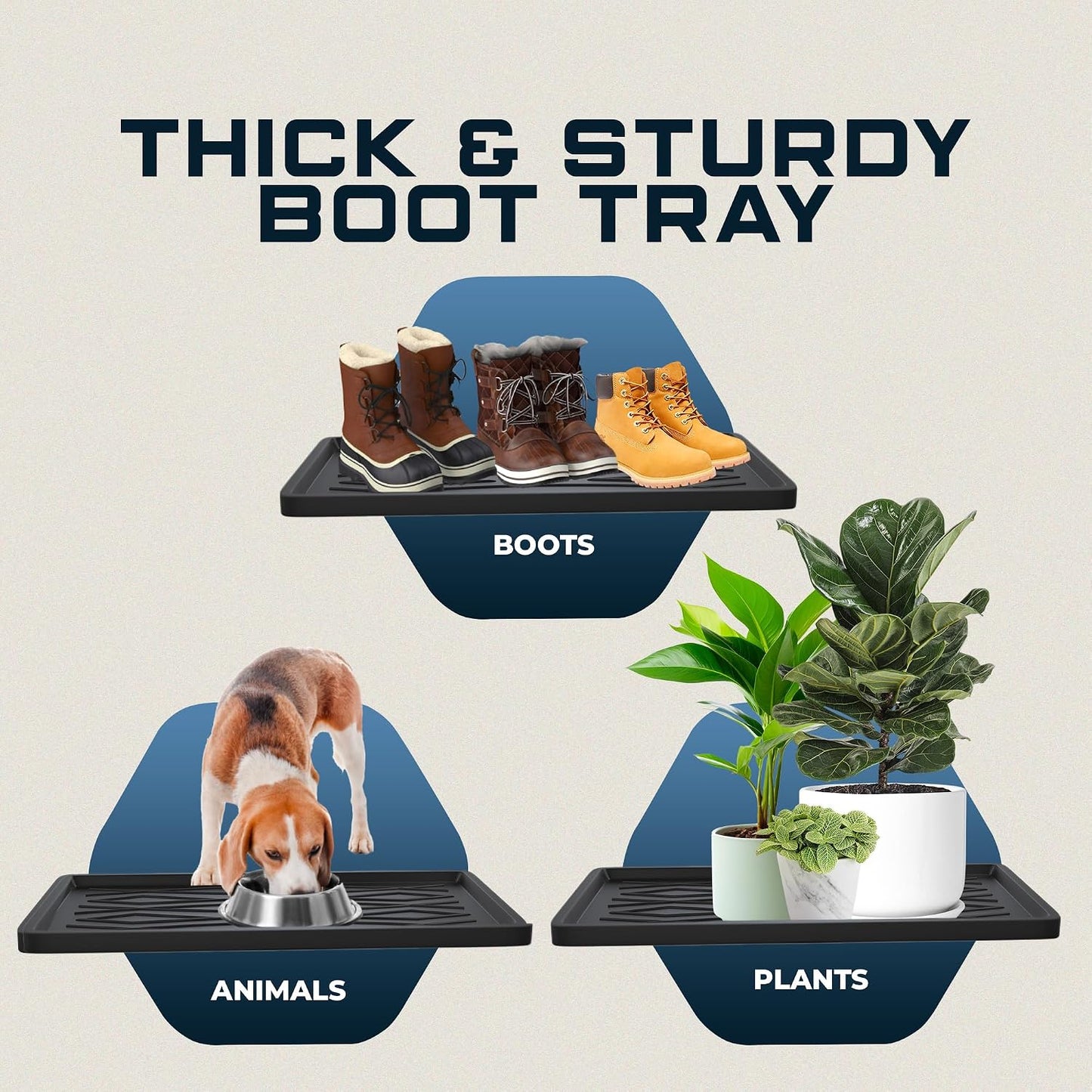 Milato Boot Tray – Extra Large – 18 x 36 in – 45 x 91cm (1 Pack)