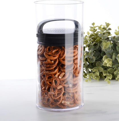 Prepara Evak Fresh Saver Plastic Airless Canister (10"x4.75"x4.75"), Medium/Tall - Shatterproof Container BPA-Free
