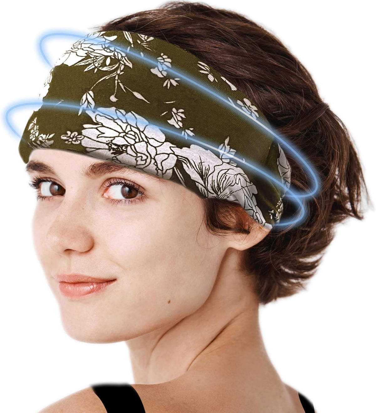Crimmy Migraine Relief Cap, Headache Ice Pack Headband, Cold Face Eye Mask