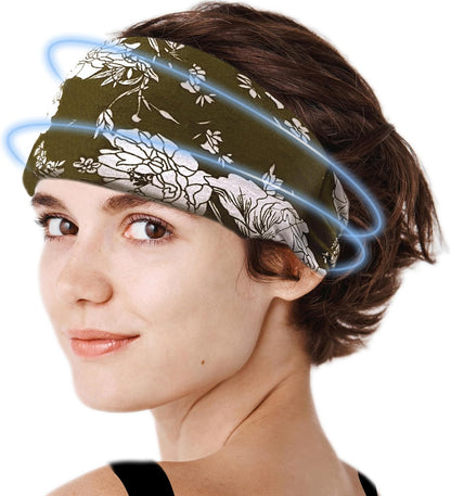 Crimmy Migraine Relief Cap, Headache Ice Pack Headband, Cold Face Eye Mask
