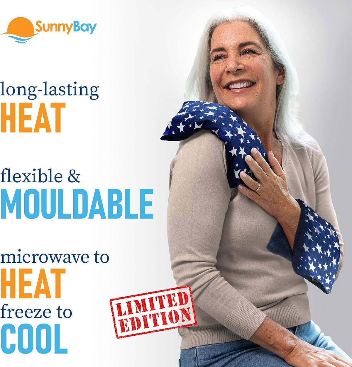 SunnyBay Heating Pad, Neck and Shoulder Wrap, 6x11 inch, Pink