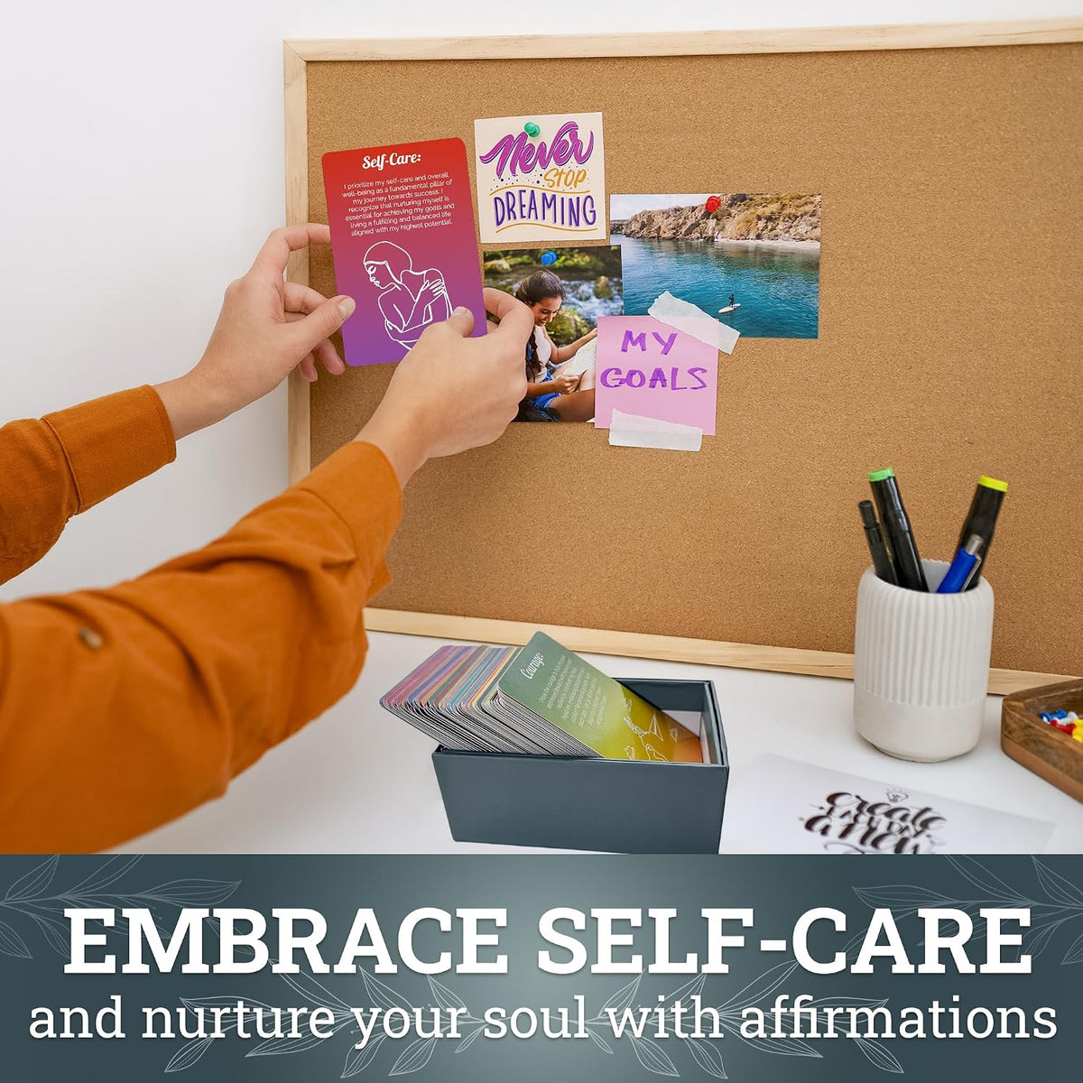 Meditation Cards for Anxiety Relief - Daily Affirmation Cards for Women
