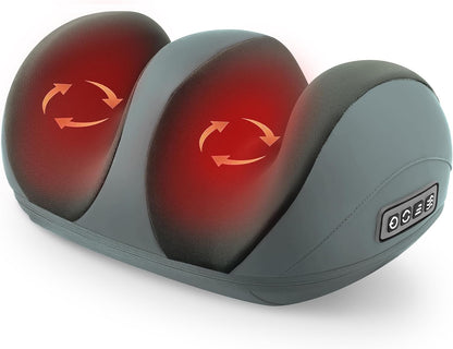 Shiatsu Foot Massager, Foot and Calf Massager with Heat, Black