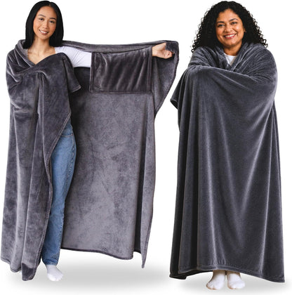 Super Blanky Wearable Blankets for Women & Men, Dorm Room Essentials, Gift for Her, Gifts for Women, Wife Birthday Gift Ideas