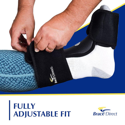 Brace Direct Dorsal Night Splint - Plantar Fasciitis, Achilles & Drop Foot | Adjustable sleeping splint that eases heel & arch pain & posterior tibial tendonitis with a gentle plantar fascia stretch