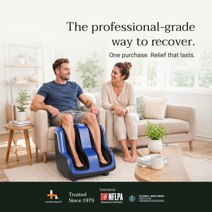 Human Touch Reflex5s Foot & Calf Massager Plantar Fasciitis - HSA Approved