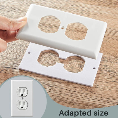 Tondiamo 15 Pcs Outlet Insulation and Draft Sealers Foam Insulation Pads Electrical Outlet Light Switch Covers Wall Gasket (White)