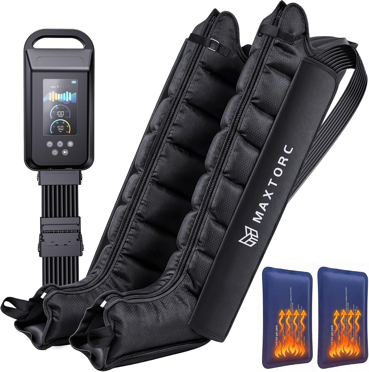 FSA-HSA Eligible Compression Recovery Boots, Air Boots Pressotherapy Boots 50-250 mmHg, Full Leg Compression Massager for Improved Circulation, Lipedema, Lymphatic Leg Massager, Pain Relief
