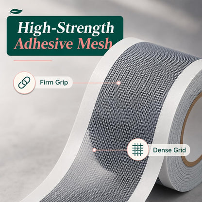 7cm*5cm Strong Adhesive Screen Repair Tape, Fiberglass Mesh Screen Repair Kit, Self-Adhesive Patch, Window Screen Repair Kit for Window, Door, RV, Tent, Patio, Porch Netting