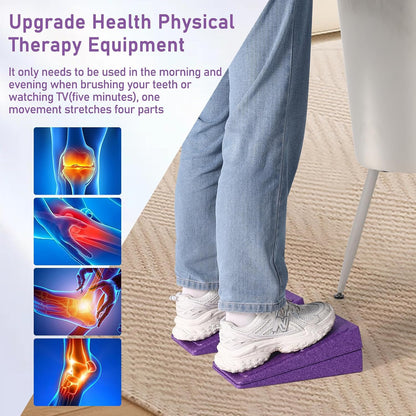 Slant Board 3 Pcs Squat Wedge for Calf Stretching | 12" x 6.3" With Carry Bag，Adjustable Foam Slant Board Wedge Great for Exercises，Foot Stretcher for Plantar Fasciitis