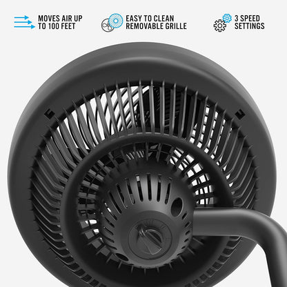 Vornado 723 Full-Size Whole Room Air Circulator Fan,Black,Large
