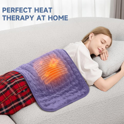Heating Pad for Back, Neck, and Shoulder Pain Relief, Electric Heat Pad with 6 Heat Levels, Moist Heat Option, Auto Shut-Off, Birthday Christmas Gift for Women Men Mom Dad Grandma, Gift for her