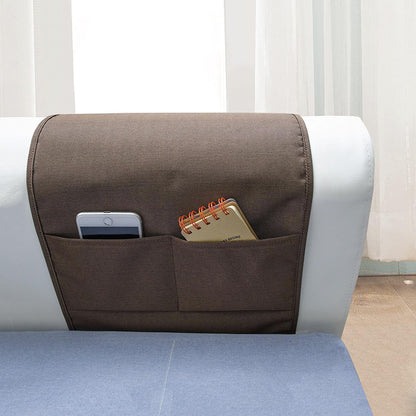 5 Pockets Remote Control Holder, Magazine Rack, Space Saver Organizer, Draped Over Sofa, Couch, Recliner Armrest