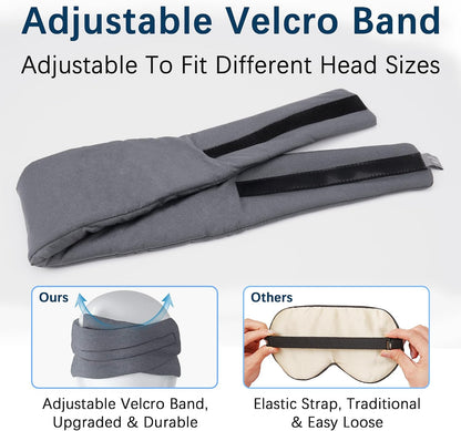 Full Coverage Sleep Mask for Sleeping, 100% Light Blocking Eye Mask | Nose Pad Design for Light locking, Ultra Soft Breathable Material, Adjustable Strap, Perfect for Travel, Shift Work, and Nap