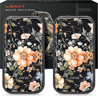 LERAT Hand Warmers Rechargeable,2 Pack Electric Hand Warmers,3-Second Fast Heating,3 Heat Settings,Portable & Lightweight Gifts for Women Men,Outdoor,Camping,Hiking,Skiing,Hunting,Travel