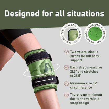 Flexible Knee Wrap Hot and Cold Gel Pack 10" x 12.5"