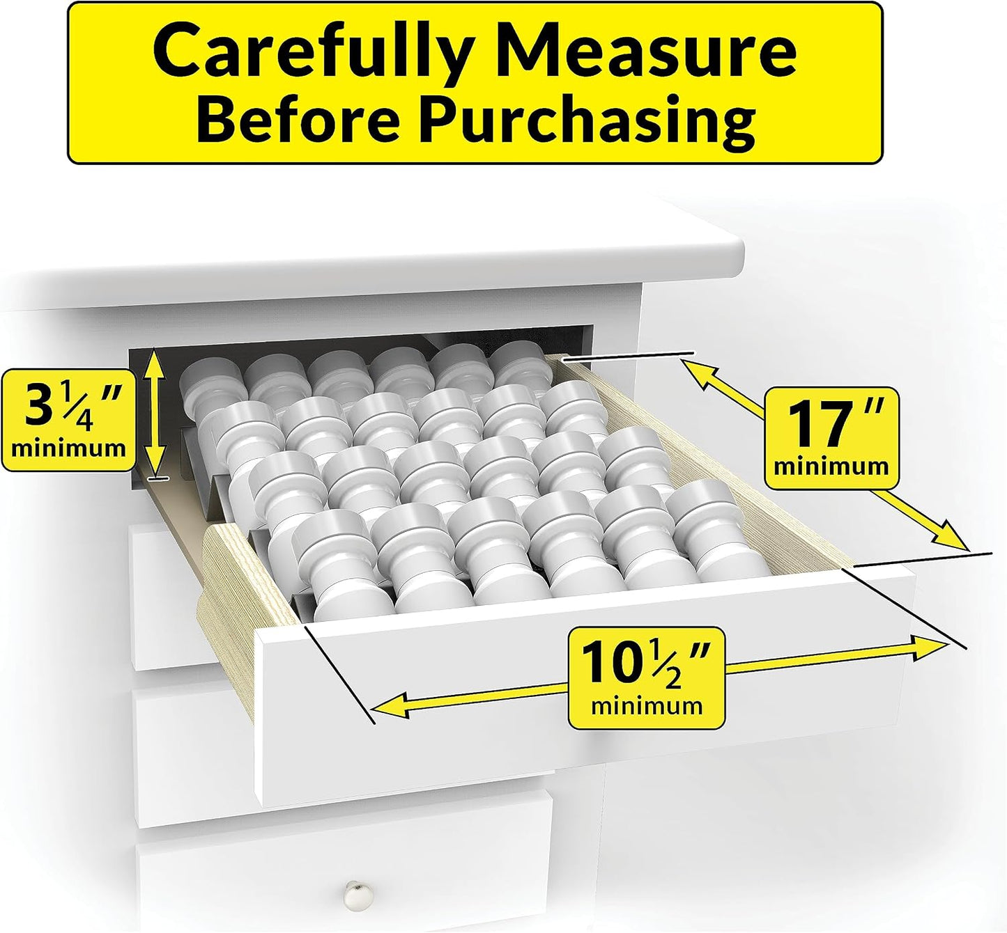 LYNK PROFESSIONAL® Spice Drawer Organizer - Heavy Gauge Steel 4 Tier Rack - Drawer Insert Tray for Jars, Herbs and Seasoning - Kitchen Cabinet Storage - Silver Metallic, Large