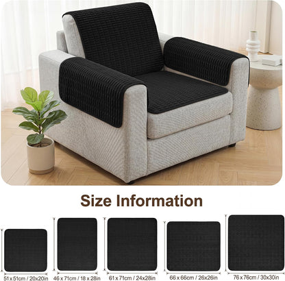 Foxdecor Couch Arm Covers for Sofa Arm Chair Covers Set of 2