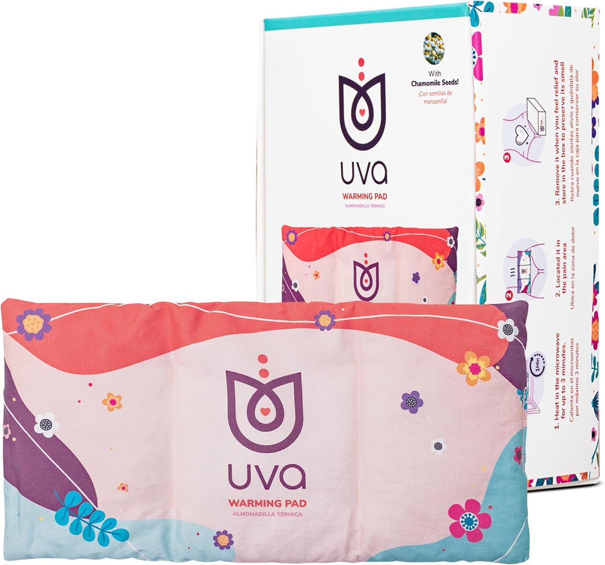 UVA Microwave Heating Pad for Cramps with Chamomile Seeds