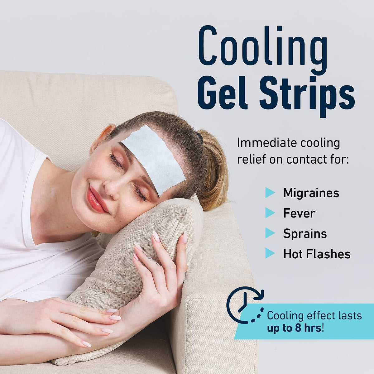 Cooling Patches for Fever and Headache, 20 Pack Migraine Relief for Kids