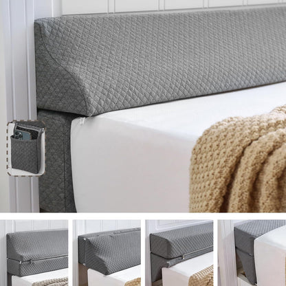 Bed Wedge Gap Filler Queen Size, Wedge Pillow for Headboard Gap, 60×10×6 in