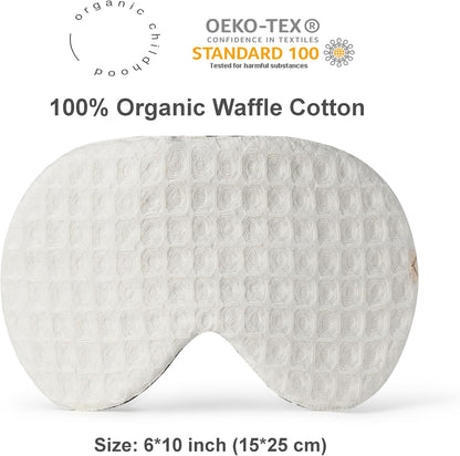 2-Pack Linen Eye Sleep Mask, Organic Blackout, Oversize Shape Cover