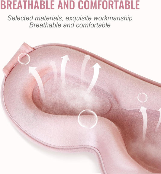 Sleep Mask for Lash Extensions, 3D Contoured Weighted Eye Cover