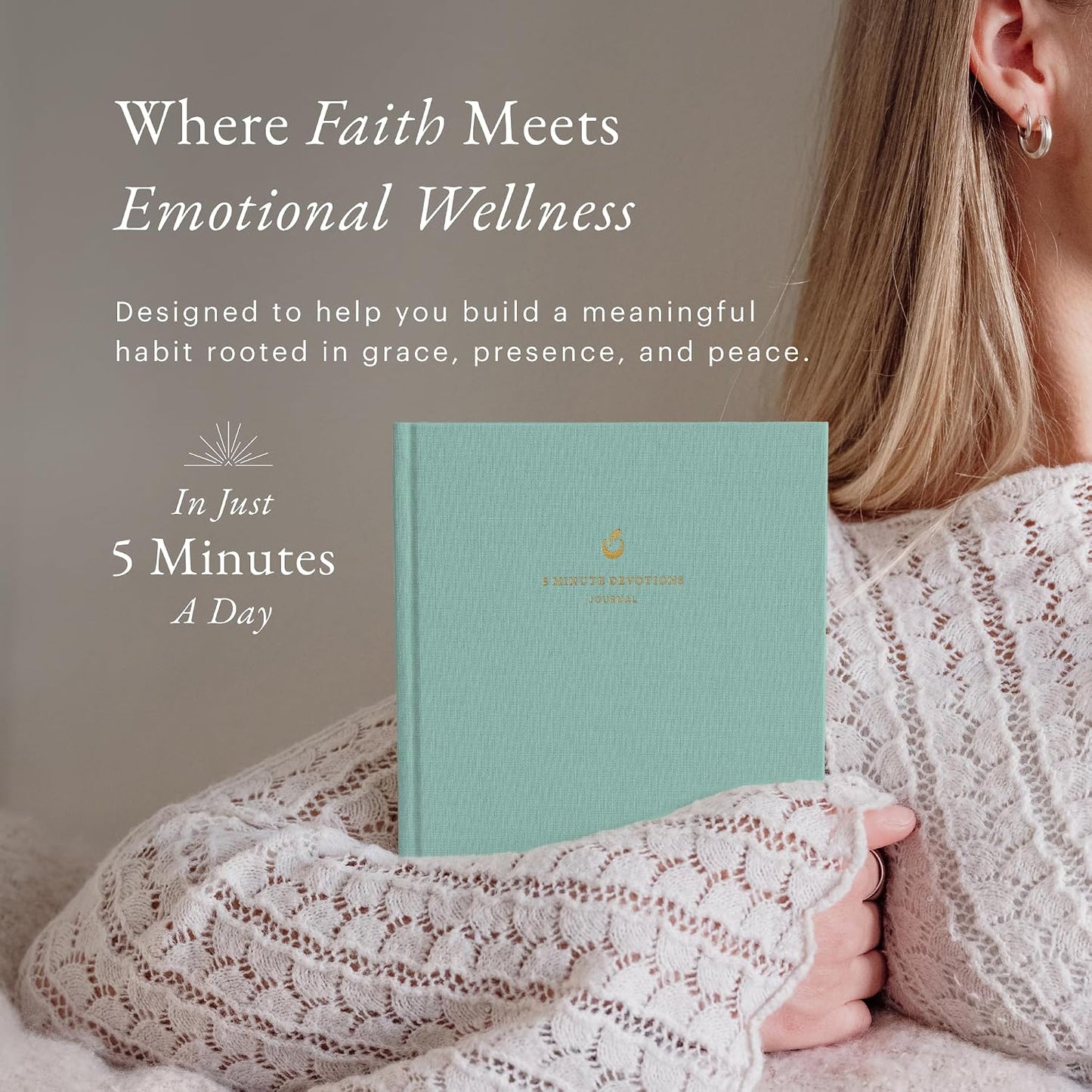 5-Minute Devotional Journal for Women: Daily Christian Scripture Reflections, Guided Prompts & Prayer | Build Faith in Just 5 Minutes a Day | 218 Pages, 110gsm Paper (Cream)