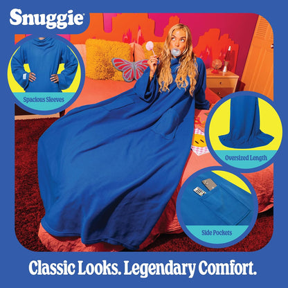 Snuggie The Original Wearable Blanket With Sleeves & Pockets | Cozy Oversized Throw for Adult Men & Women | One Size, 71x54