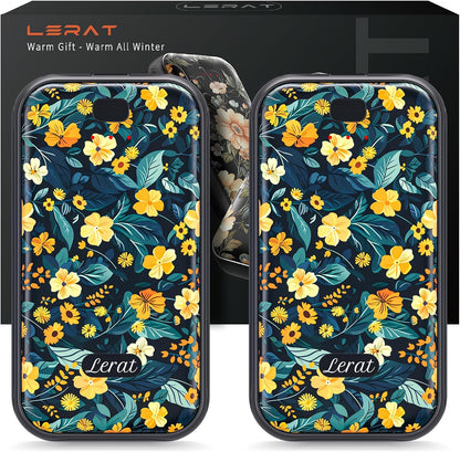 LERAT Hand Warmers Rechargeable,2 Pack Electric Hand Warmers,3-Second Fast Heating,3 Heat Settings,Portable & Lightweight Gifts for Women Men,Outdoor,Camping,Hiking,Skiing,Hunting,Travel