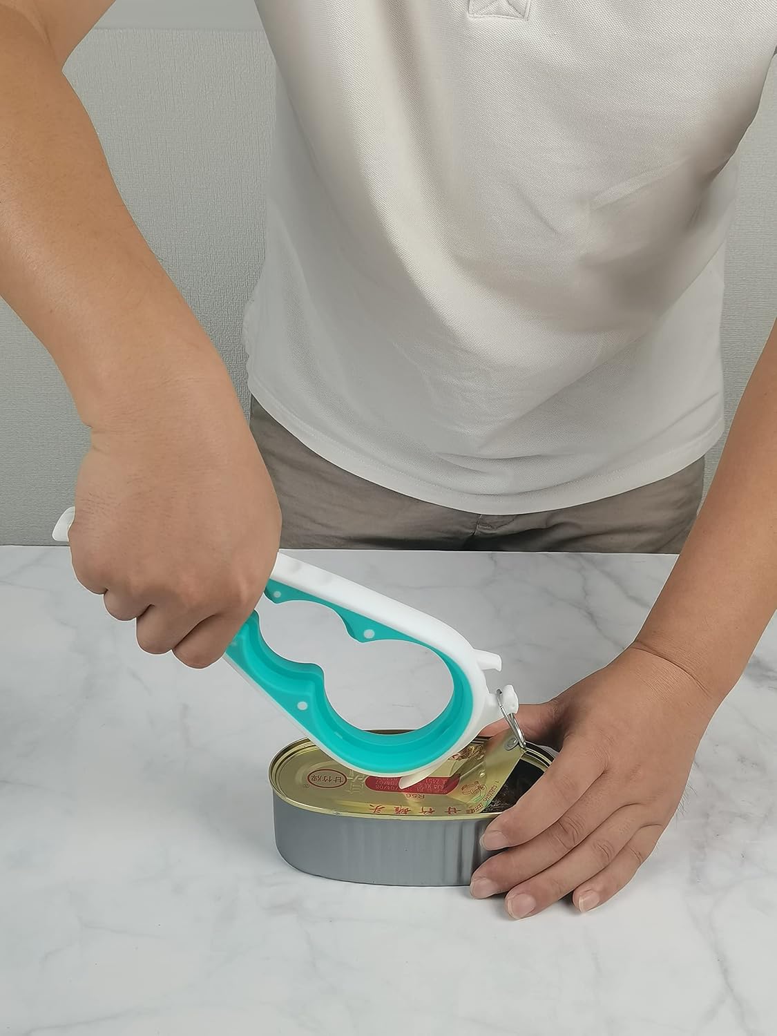 Jar Opener for Weak Hands, 5 in 1 Bottle Opener for Seniors with arthritis | Multifunctional Adjustable Lid Opener with Non-Slip Rubber Gripper Pad – Effortlessly Opens Jars, Bottles & Pop-Top Cans