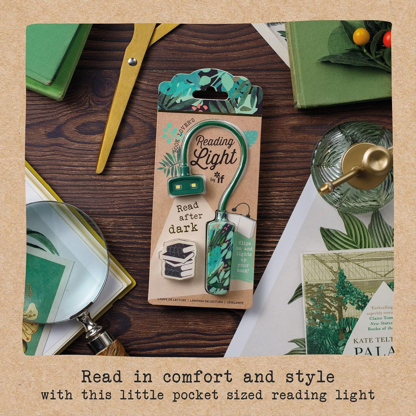 IF Book Lover's Reading Light - Bee, Blue