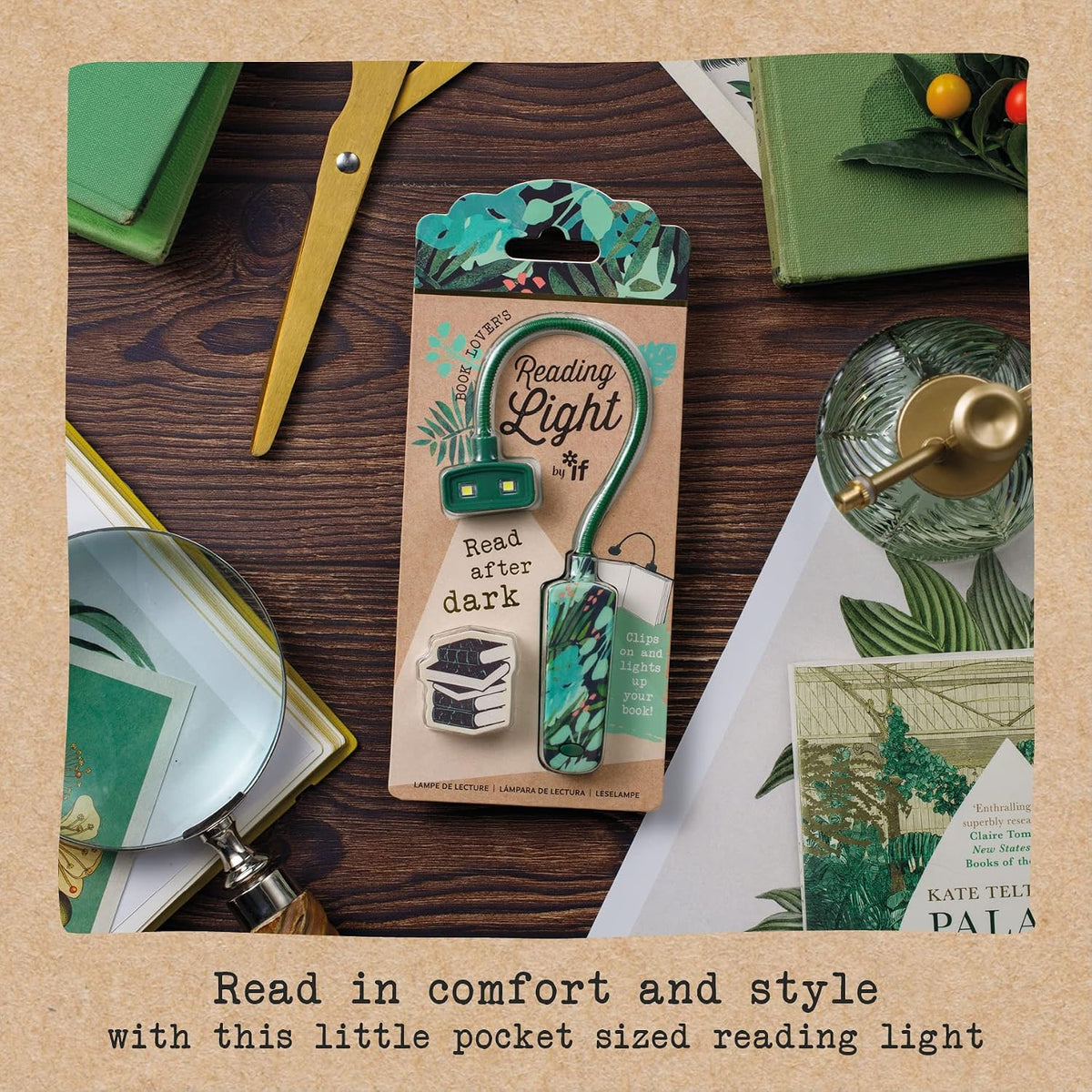 IF Book Lover's Reading Light - Bee, Blue